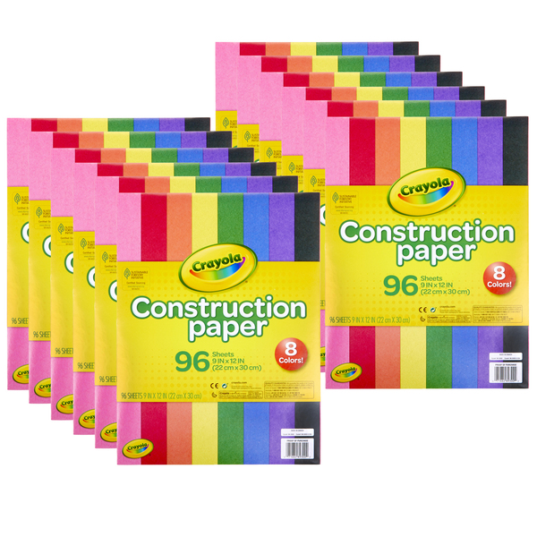 Crayola Construction Paper, 96 Sheets, PK12 993000